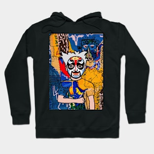 Urban-Chic Digital Collectible - Character with MaleMask, ChineseEye Color, and DarkSkin on TeePublic Hoodie